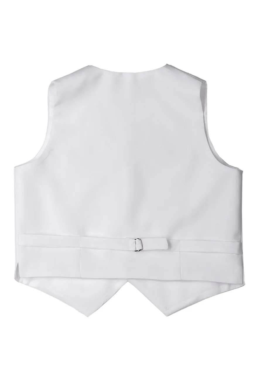 "Mason" Kids White Suit (5-Piece Set)