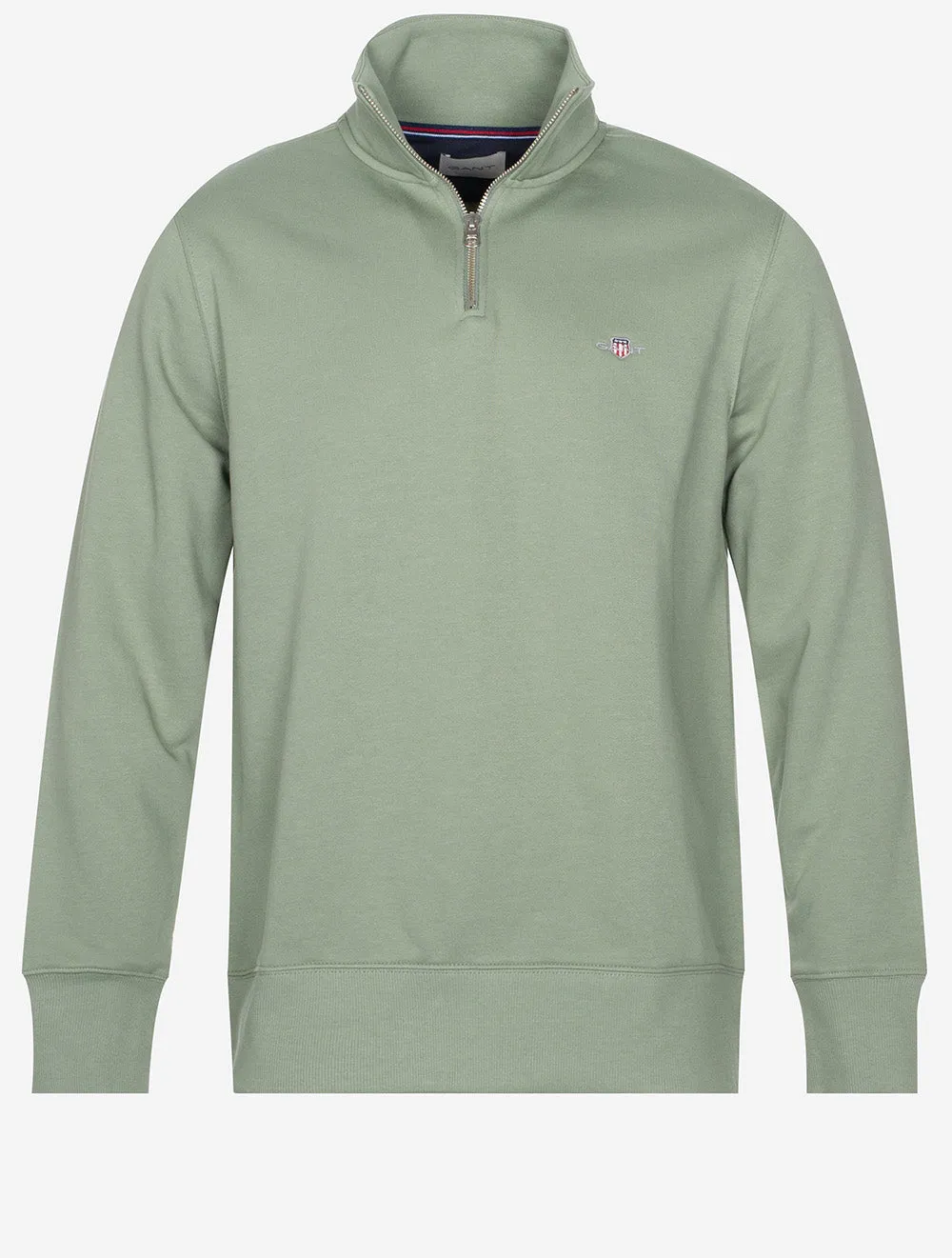 Regular Fit Shield Half Zip Sweat Dry Green