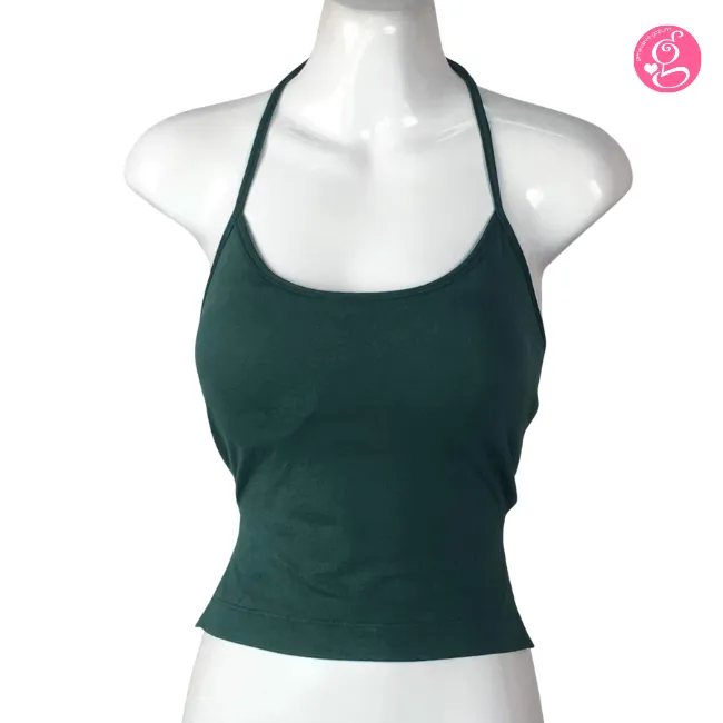 Ria All Glory Backless Tank Top with Built In Bust Pads