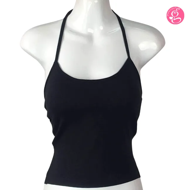 Ria All Glory Backless Tank Top with Built In Bust Pads