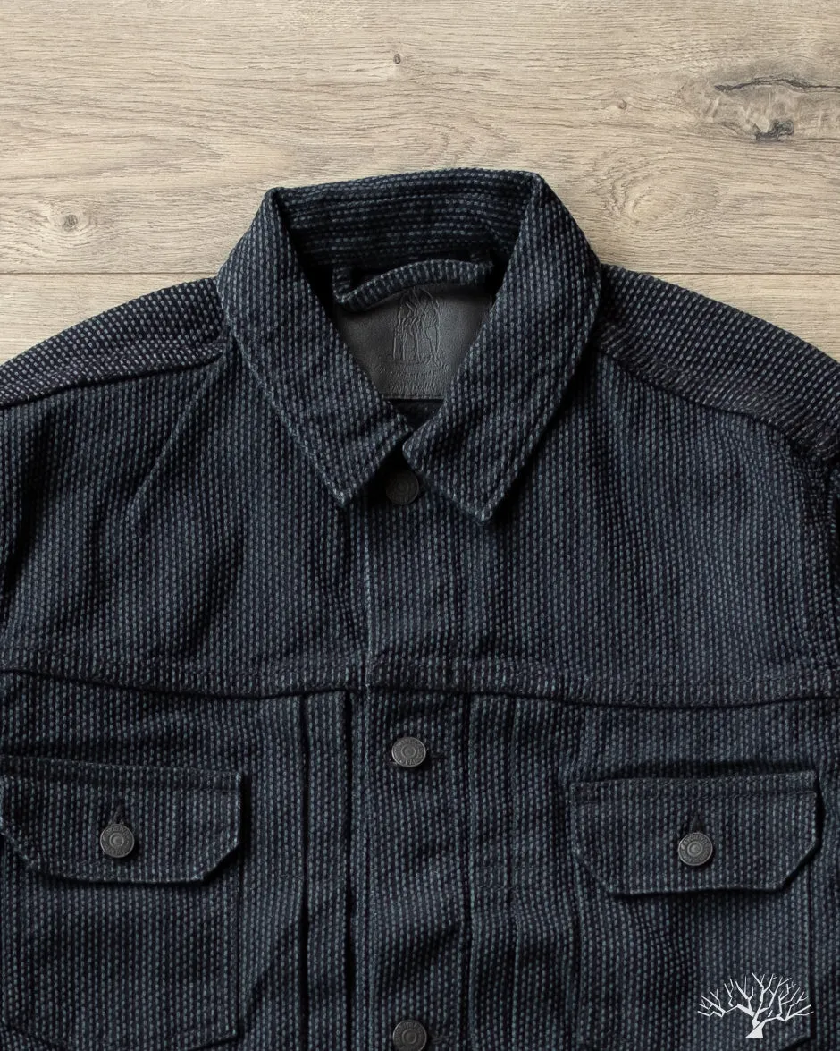 Sashiko Type 2 Jacket - Grey x Black