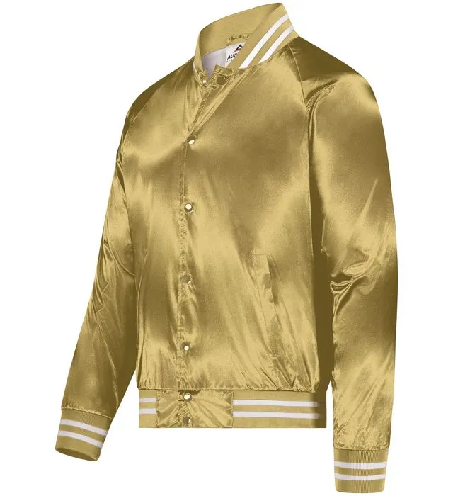 Satin Sinfonia Line Jacket, Metallic Gold