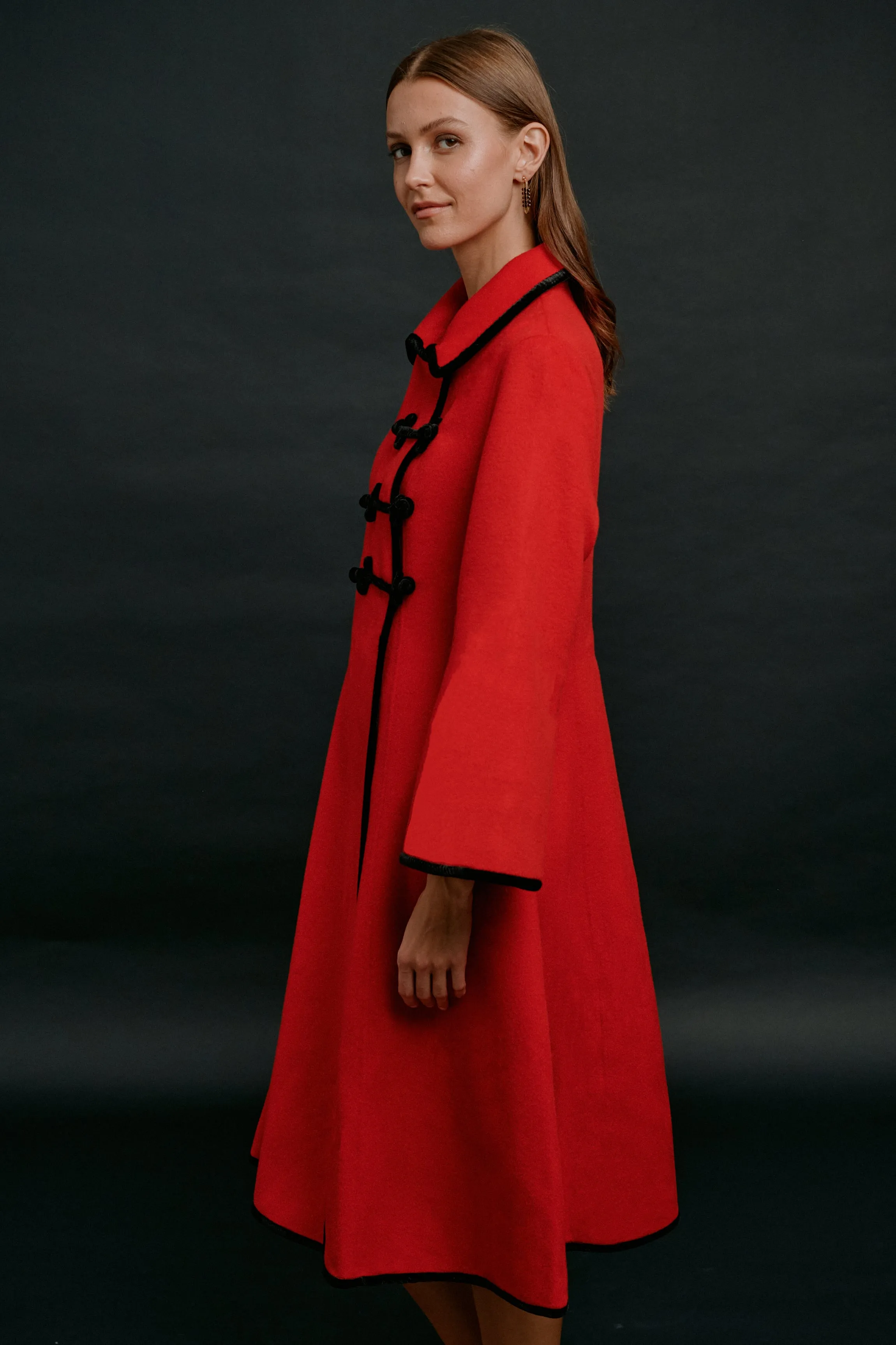 Shouning Dress Coat Red