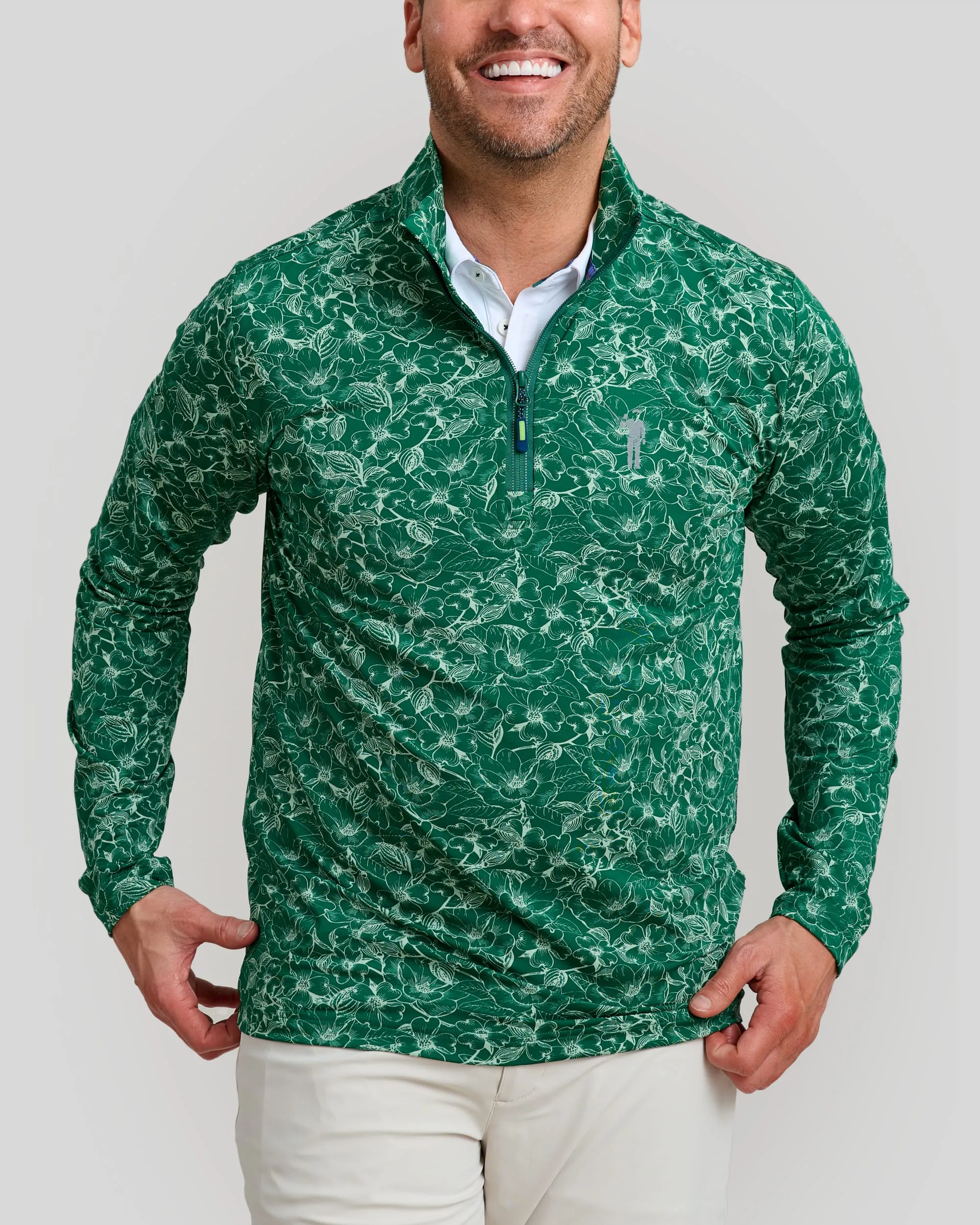 Southern Charm Men's Chip Shot Pullover | Green