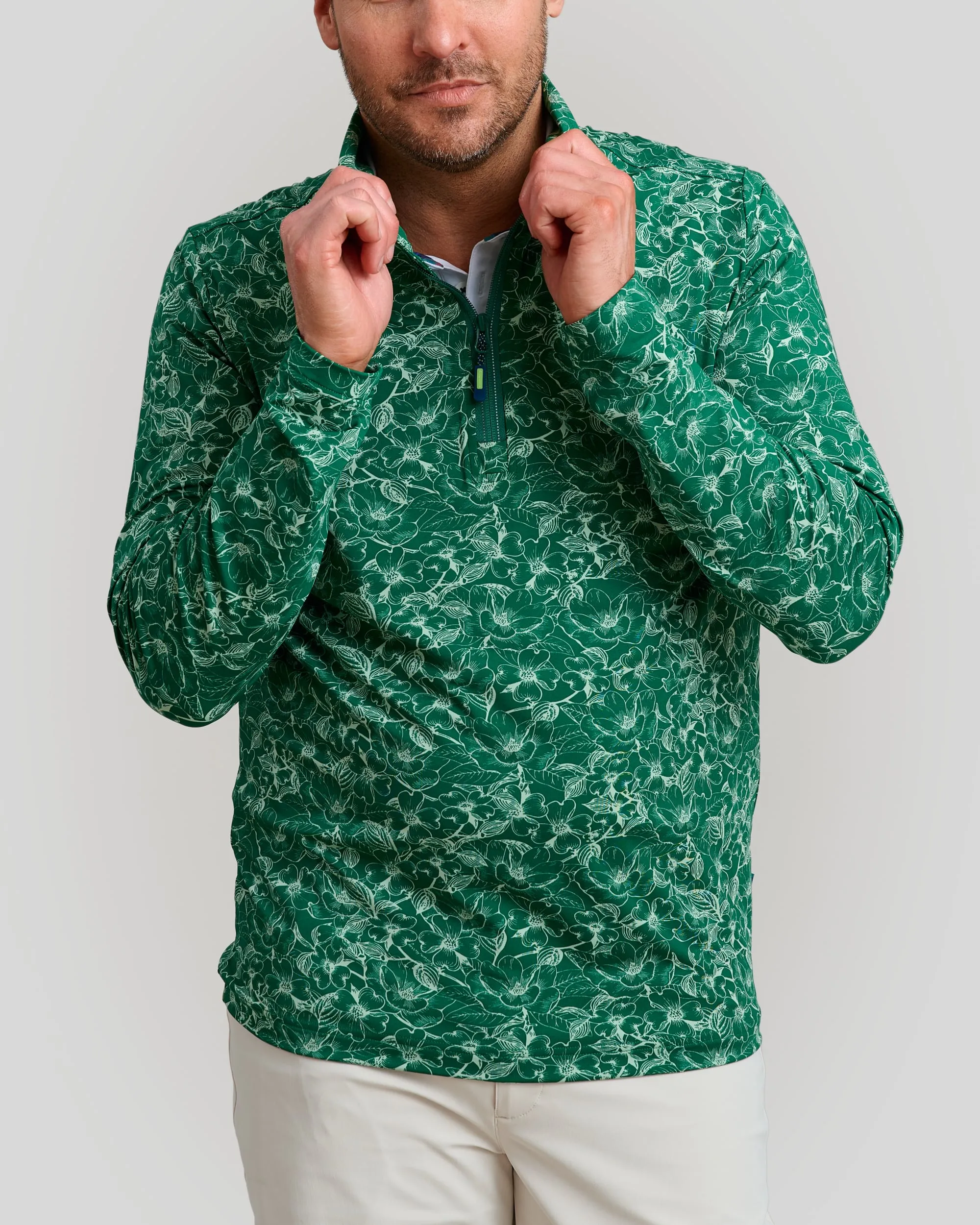 Southern Charm Men's Chip Shot Pullover | Green