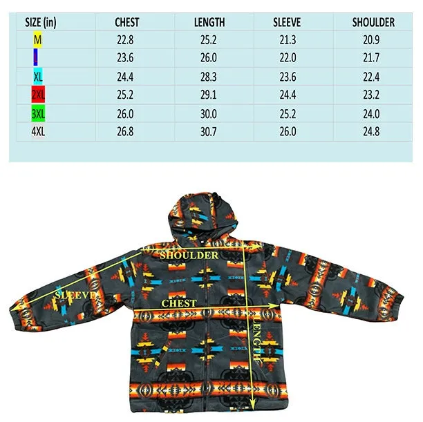 Southwest Native American Style Design Fleece Jackets