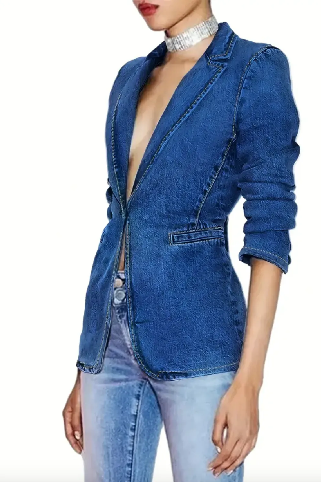 Tawny Denim Blazer