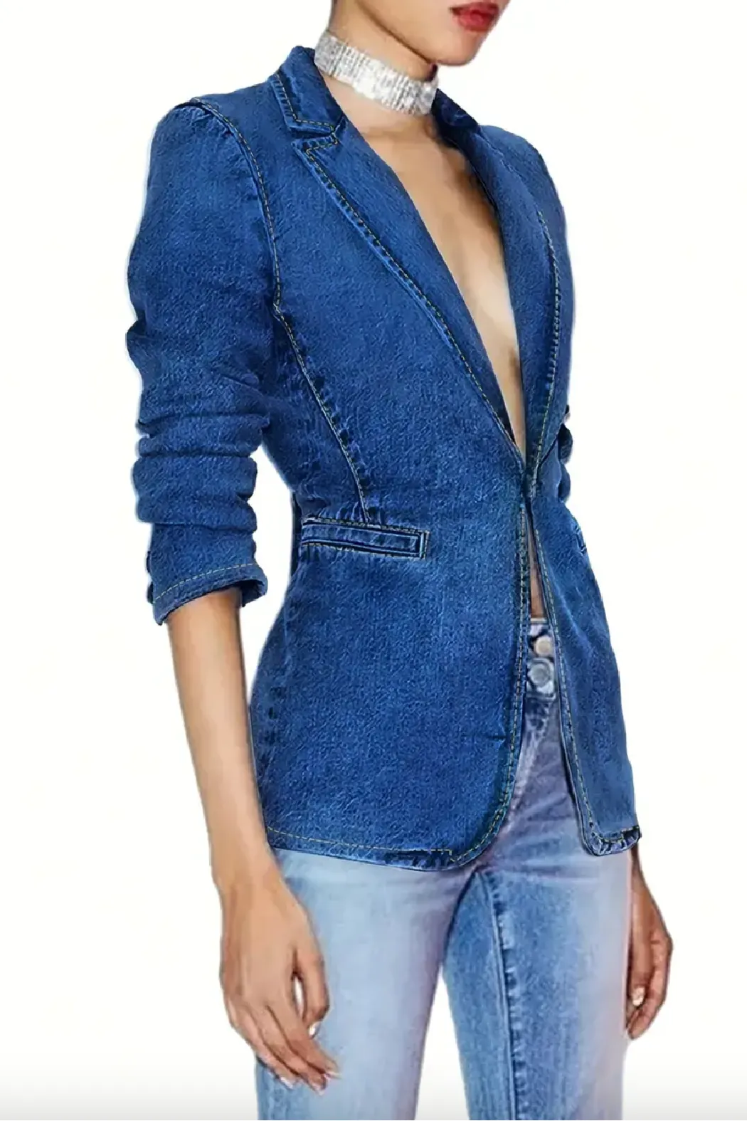 Tawny Denim Blazer