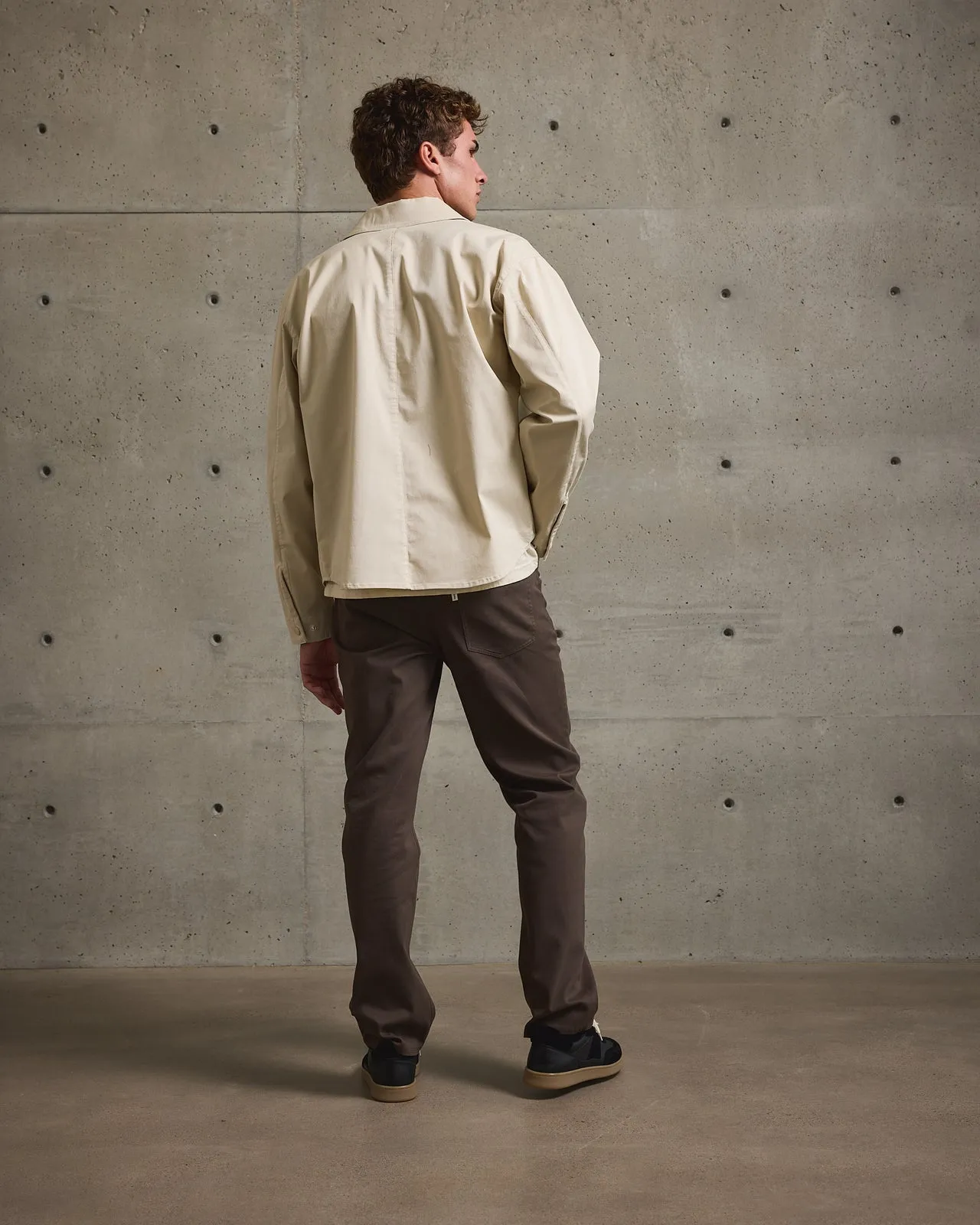 Tenore Twill Shirt Jacket - LIGHT KHAKI