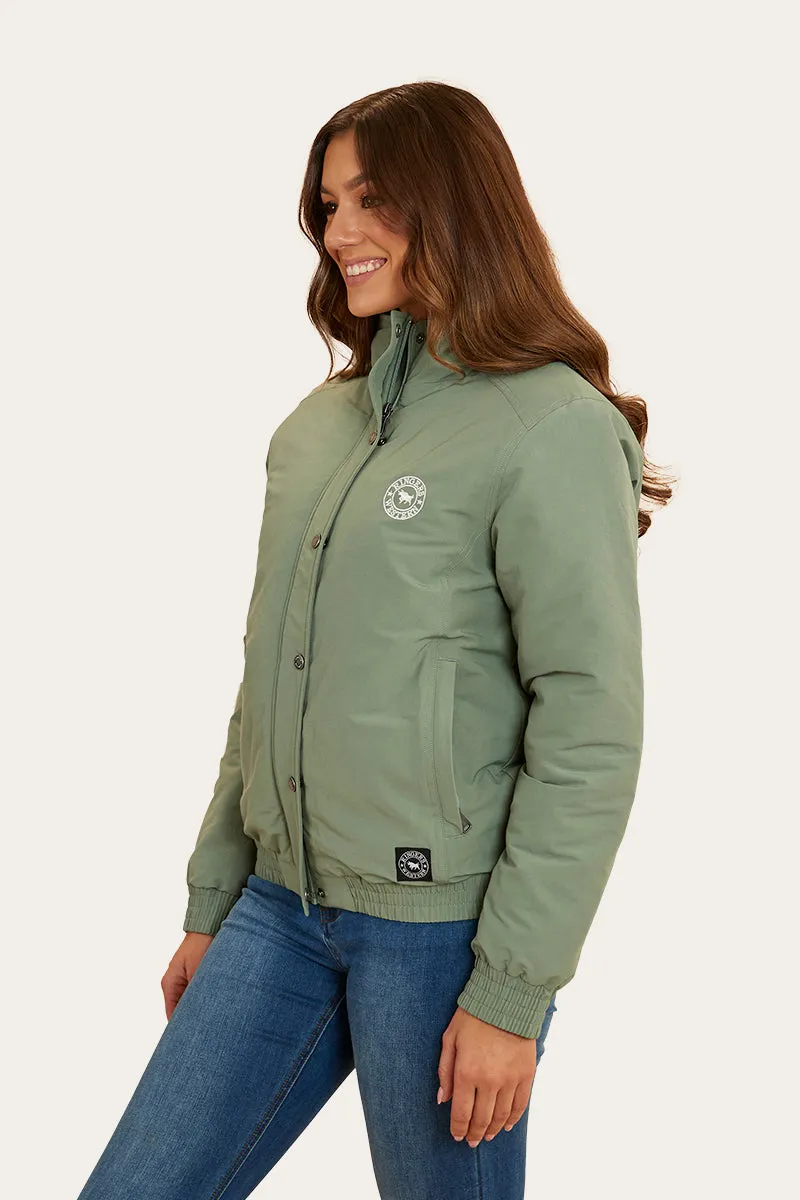 Tesbury Womens Jacket - Leaf/Off White