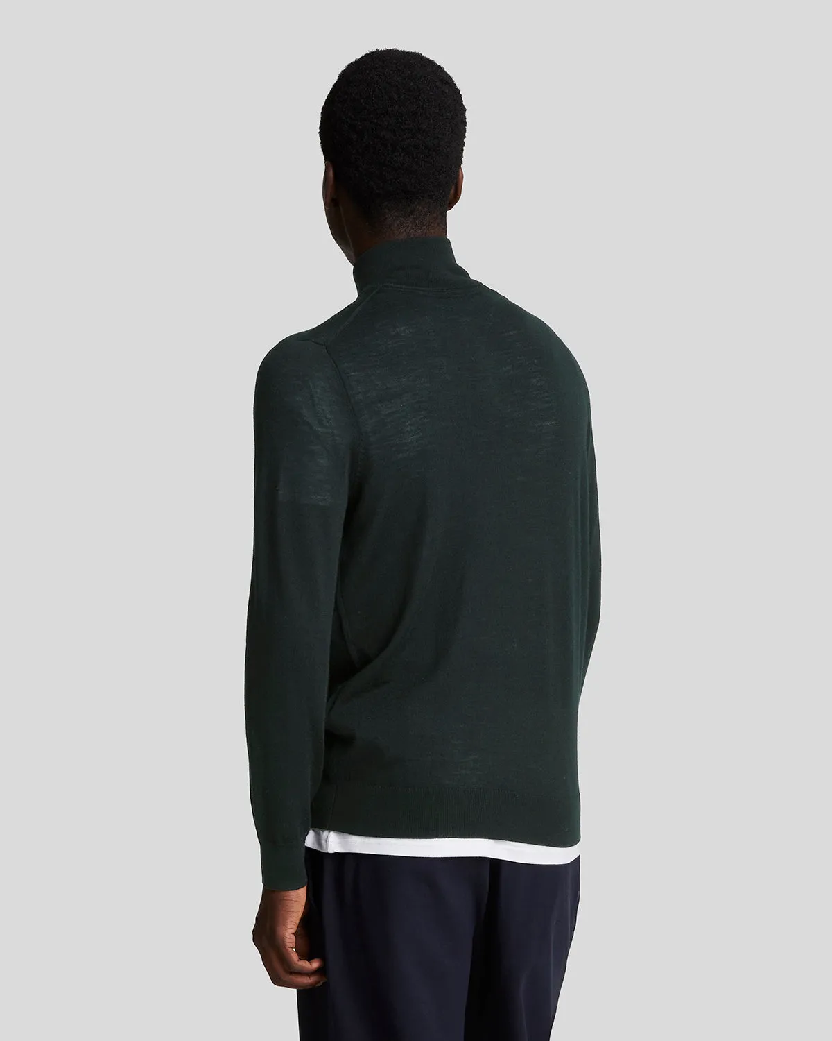 Tonal Eagle Merino 1/4 Zip Jumper