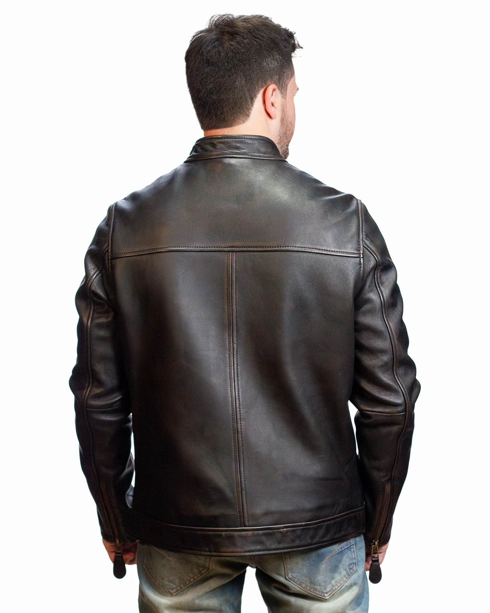 TOP GUN® MEN'S LEATHER RACER