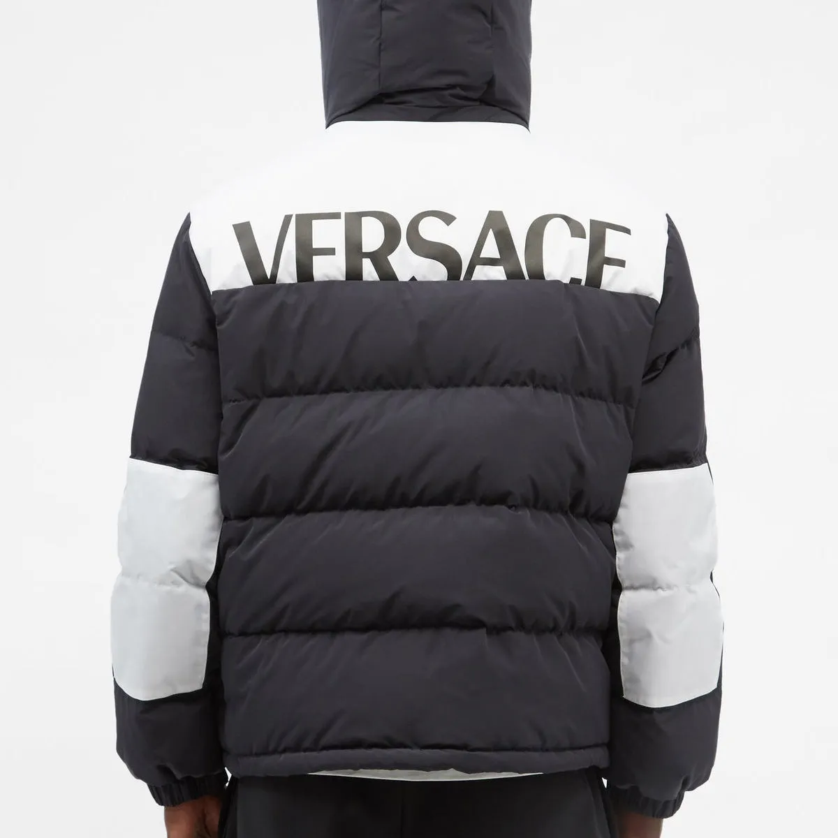 Versace Logo Print Down Jacket