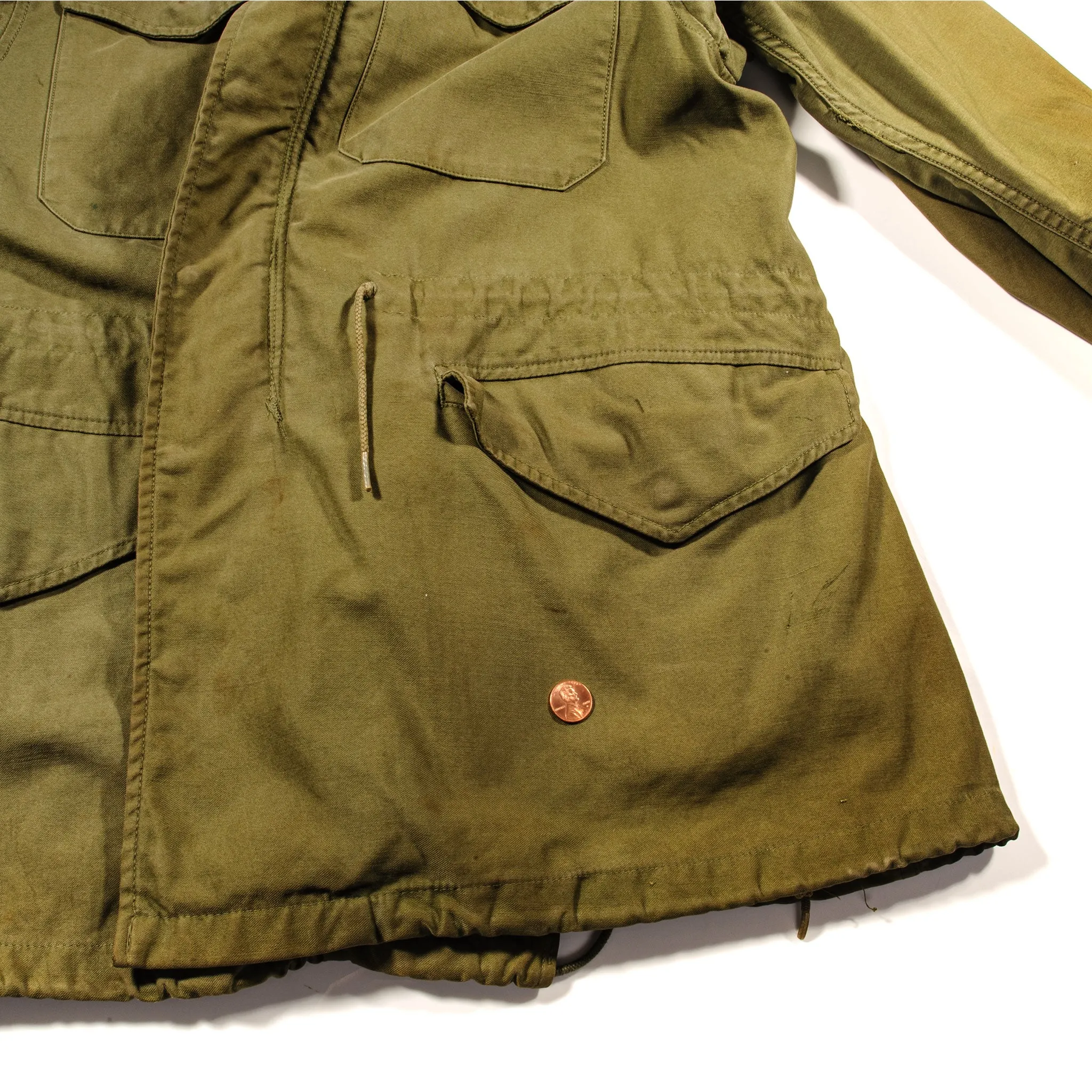 VINTAGE US ARMY M-1951 M51 FIELD JACKET 1963 VIETNAM WAR SIZE MEDIUM REGULAR