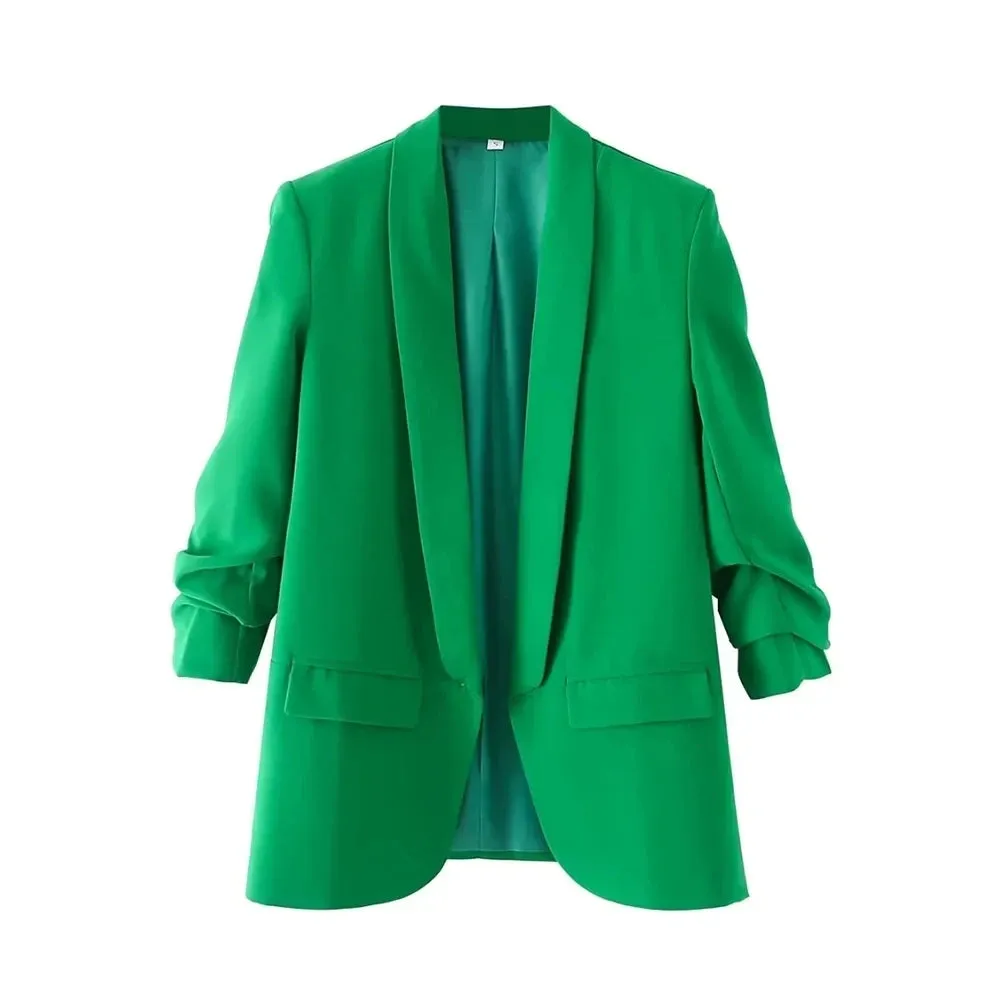 Women's Office Wear Open Blazer Fashion Designer Jackets