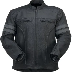 Z1R Remedy Motorcycle Leather Jacket Black